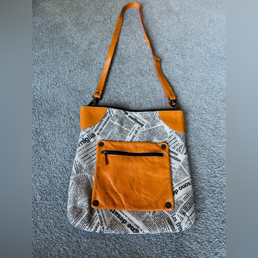 Maurizio Taiuti  Italian leather crossbody bag - Picture 2 of 8